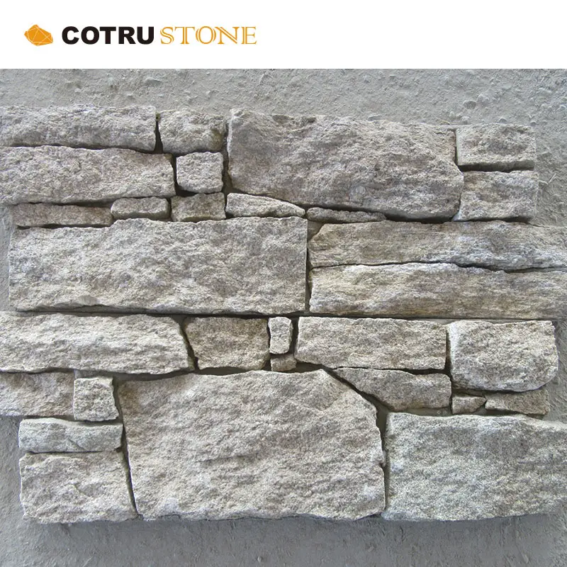 外壁クラッディング天然スレート文化薄い石ベニヤパネル壁石