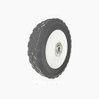 Hongjia SR0616 8 Roues pleines en caoutchouc de haute qualité pour chariot à ordures, poubelle, bac à déchets