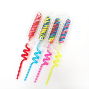 Fabrika doğrudan satış özel toptan renkli meyve lezzet uzun çubuk sert şeker büküm lolipop - Product Image 6