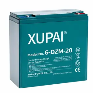 Baterias xupai para scooter, bateria de 12 v 20ah 12 volts de 20amp