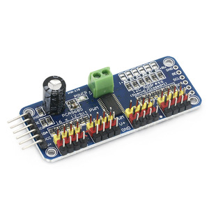 PCA9685 บอร์ดควบคุมเซอร์โว PWM 16 ช่อง โมดูลควบคุมหุ่นยนต์อินเทอร์เฟซ I2C - Product Image 1