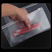 Sac à fermeture éclair transparent en PP, pochette d'emballage plastique refermable pour supermarché, vêtements, voyage, rangement, personnalisable