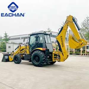 EACHAN CE/EPA Diesel Backhoe Loader roda pertanian Backhoe Loader hidrolik Backhoe ekskavator untuk Konstruksi Kota - Product Image 4