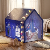 Casa de Juegos Infantil de Poliéster para Interiores, 105*160*128cm, Resistente, con 3 Puertas, Espacio de Juego para Padres e Hijos, Tienda de Campaña para Dormir