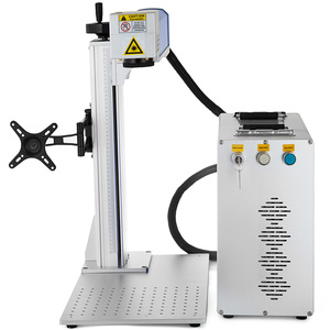 Machine de marquage laser à fibre Vevor Sihao 50W 200*200mm pour matériaux métalliques DXF/PLT/BMP/AI/DWG certifiée CE GS - Product Image 1