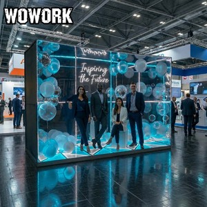 WOWORK 2026 Vente en gros <span class=keywords><strong>de</strong></span> fond <span class=keywords><strong>de</strong></span> scène <span class=keywords><strong>de</strong></span> photographie <span class=keywords><strong>de</strong></span> <span class=keywords><strong>mariage</strong></span> en métal détachable avec LED RVB, boîte <span class=keywords><strong>de</strong></span> photomaton <span class=keywords><strong>pour</strong></span> décorations <span class=keywords><strong>de</strong></span> fête - Product Image 2