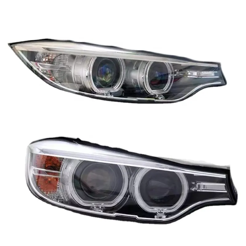 MULAN suku cadang otomotif F32 HID headlamp housing xenon hitam back base headlight lens cover untuk 2013-2016 B-MW 4 Series