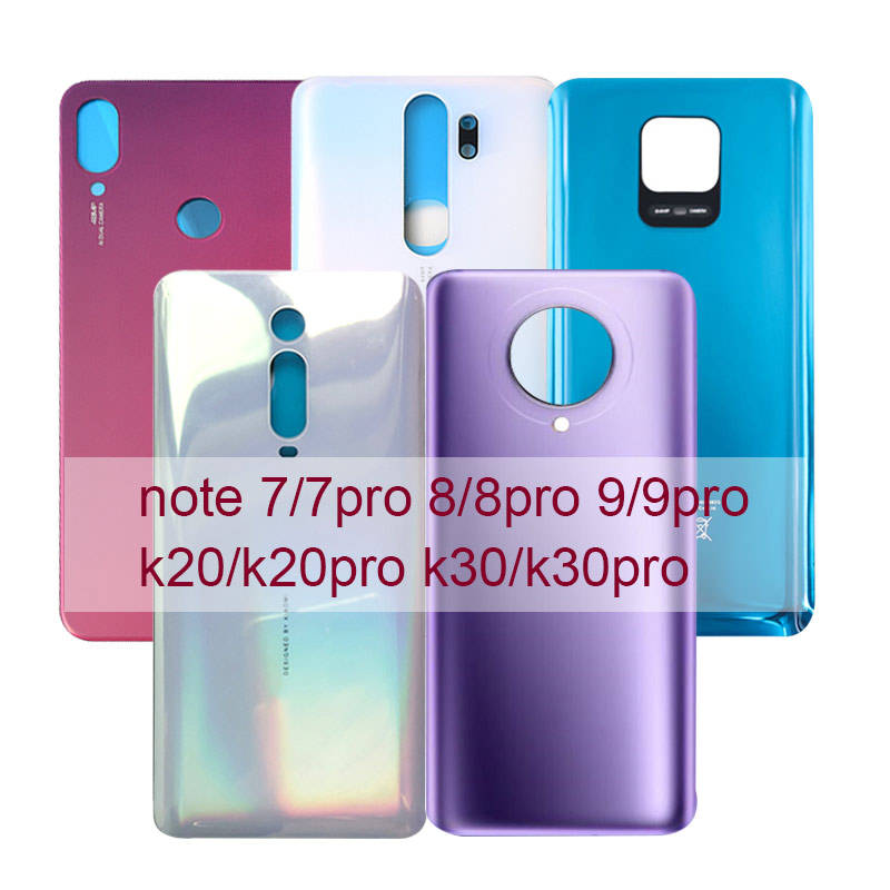 Сменная крышка аккумулятора для телефона Xiaomi Redmi Note 7 8 9 K30 X10, оригинальная крышка аккумулятора