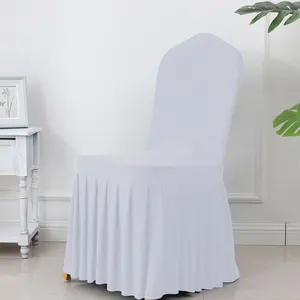 S0538 China <span class=keywords><strong>Precio</strong></span> al por mayor barato Fundas para sillas Spandex Banquete Funda para silla para decoración de boda Funda para silla - Product Image 1