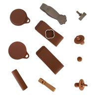 Pièces en caoutchouc silicone sur mesure de forme spéciale, amortisseurs, pièces revêtues de fer fabriquées selon des dessins pour machines de construction