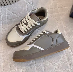 Korean-style ins fashion leather platform <b>shoes</b> with embossed design, low-top casual <b>shoes</b>, casual and versatile couple's style - Product Image 3