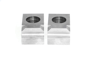 Tungsten Carbide Spring Machine Parts V-Groove Wire Guide Block With <b>Threaded</b> Hole For Spring Coiling Machine - Product Image 4