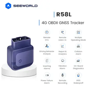 4G LTE Navigation Terminal Plug-In Obd Ii Port Gps Car Tracker With Unplug Alert Real Time Tracking