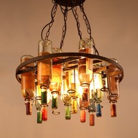 Lampe à bière LED industrielle rétro rustique en métal, style loft, bar, créative, en verre, lustre, suspension, fabriquée en Chine