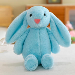 Peluches personnalisées de 28cm pour lapin à longues oreilles, poupées pour enfants, cadeau d'anniversaire de Pâques - Product Image 5