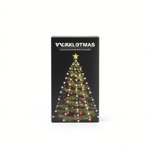 Luces de Red para Árbol de Navidad VINKLOTMAS, 180 LED Blanco Frío, 70.9 Pulgadas, Control Manual, Alimentación CA - Product Image 1