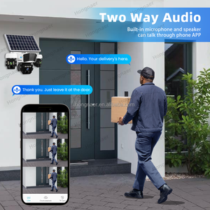 红纳12MP 3镜头无线太阳能供电IP 4g监控摄像头O-KAM Pro户外闭路电视4g sim卡太阳能安全摄像头 - Product Image 4