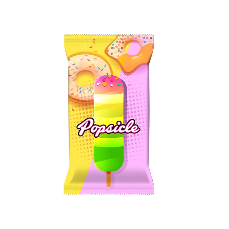Tùy chỉnh in vây bên con dấu bao bì nhựa Popsicle túi cho Ice Cream