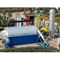 Máquina de reciclaje de neumáticos a diésel, Tour de fábrica, planta de pirólisis de neumáticos