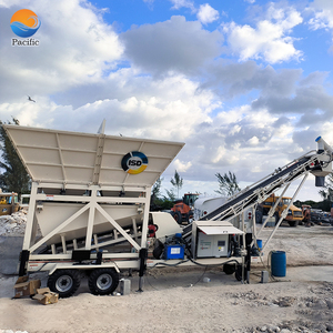 40 60m3/h hoàn toàn tự động di động di động sẵn sàng khô trộn bê tông trạm trộn hệ thống nhà máy sản xuất thiết bị - Product Image 1