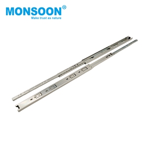 heavy duty <b>drawer</b> rail 3 fold full extension hydraulic <b>drawer</b> runner 30mm kitchen ball bearing hanging <b>drawers</b> guides - Product Image 6