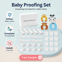 Kit de sécurité pour bébé, serrures de sécurité pour armoires, pour la maison et la garderie, sans perçage, tout-en-un, kit de sécurité essentiel pour bébé