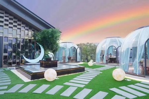 Carpa Burbuja Transparente Personalizada 2024, Tipo Domo, 360 Grados, Impermeable, de PC, para Hogar, <span class=keywords><strong>Hotel</strong></span>, Ferias Comerciales, Exhibiciones Interiores - Product Image 3
