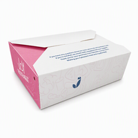 Boîtes d'emballage en papier personnalisées par le fabricant, boîtes à emporter en carton avec poignée, carton alimentaire pour emballer la poulet frit