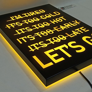 Led Metal 3d Sign Board Front Back Light <b>Illuminated</b> Business Wall Signage Custom Backlit Sign for Indoor Outdoor - Product Image 1