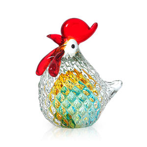 Figurine de coq en cristal poli, faite à la main, écologique, mignonne, objet de collection, ornement, cadeau, décoration d'intérieur, presse-papiers - Product Image 1