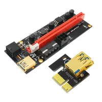 Pcie Riser 009s PCI-E 1X 4x8x 16x Extender 60cm USB 3.0 Kabel Dual 6Pin Adapter Gpu Riser Karte Ver 009 Für PC LTC Teile Gpu Ri