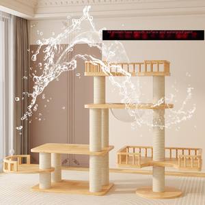 Massivholz verdicktes PVC Katzen spielzeug Großer Luxus <span class=keywords><strong>Maine</strong></span> <span class=keywords><strong>Coon</strong></span> Painted Modern Water proof Premium Kratz baum Hergestellt von Premium Hersteller - Product Image 5