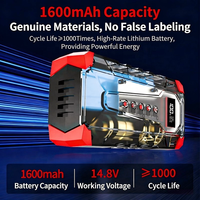 Nouveau compresseur d'air portable 12V en ABS pour voiture, gonfleur de pneus 10800mAh avec moniteur de pression des pneus et manomètre numérique