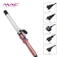 Fer à friser triple protection MAC Styler, baguette à friser les cheveux, 450F Pro, boucles douces, fer à friser professionnel LCD