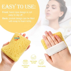 Esponja de Baño de Espuma Limpiadora Profunda Woxin, Nueva Llegada, con Bolsa para Ahorrar Jabón y Correa para la Mano, para Hombres y Mujeres - Product Image 4
