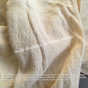 Chiffons en coton coloré 10 kg, 100 % coton, chiffons de nettoyage absorbants pour équipement industriel - Product Image 4