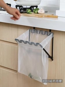 Nhà bếp hộ gia đình túi nhựa Móc áo cửa tủ trở lại Thùng rác Túi chủ móc bao bì thùng rác giá treo Thùng rác có thể - Product Image 2