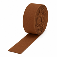 Bande élastique tricotée marron champêtre, très extensible, couleur unie, bobine de 5 yards, sangle élastique pour la couture de perruques, ceintures et confection de vêtements