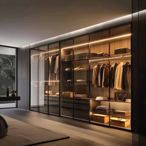 CBMMART <span class=keywords><strong>Armario</strong></span> de Dormitorio Moderno de Madera, Muebles de Dormitorio para América, Australia, Europa, Caribe, Villa, Apartamento - Product Image 2