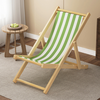 Chaise de plage pliable en bois, confortable, moderne, légère et portable, pour les activités de plein air, le camping, les pique-niques, les parcs