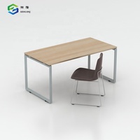Meuble de bureau à domicile, cadre en acier moderne, table d'étude d'angle simple