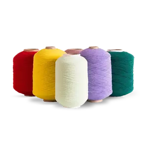 批发橡胶包缝纱DCY1407070供应商氨纶包芯织带针织纱线