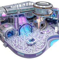 Parc d'attractions intérieur sur le thème de l'espace, personnalisé, de 1000 m², centre de divertissement pour enfants en intérieur