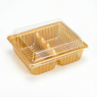 Boîte d'emballage en plastique PET pour gâteaux roulés, desserts, sandwichs, bonbons, sushis, jus, boîte à pain tranché de qualité alimentaire personnalisée (rectangulaire)