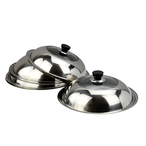 El mejor vendedor cubierta de olla de cocina de acero inoxidable cubierta de wok cubierta de comida - Product Image 5