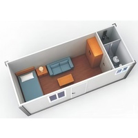 Maison modulaire pliable de 20 pieds ou 40 pieds, assemblage rapide pour bureau de chantier ou habitation, maison conteneur standard de qualité export en kit plat