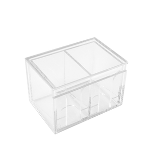 Caja de dos lados Casino 8 barajas acrílico transparente naipes descarte titular - Product Image 1