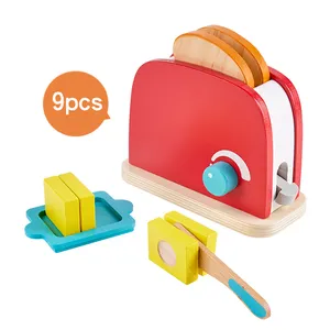 Cucina per bambini personalizzata tostapane in legno Set di giocattoli per verdure giocattolo finta gioca per ragazze e ragazzi cucina gioca Set di giocattoli
