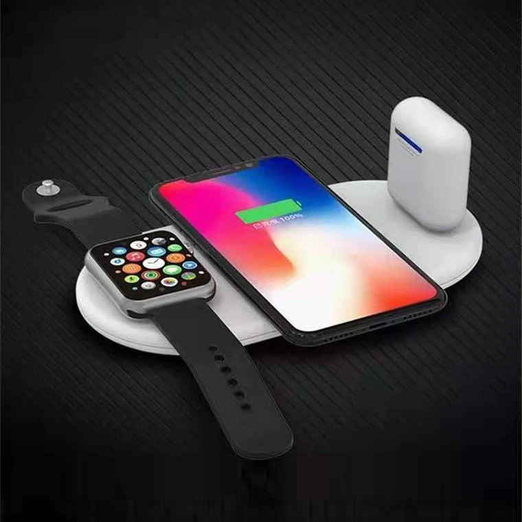 Беспроводное зарядное устройство 2020 новые фантазийные умные часы Зарядка держатель мобильного телефона 3 в 1 быстрое зарядное устройство Беспроводное зарядное устройство