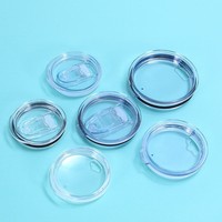 Couvercles de rechange étanches en plastique transparent pour tasses à café gobelets de voiture accessoires de verres réutilisables